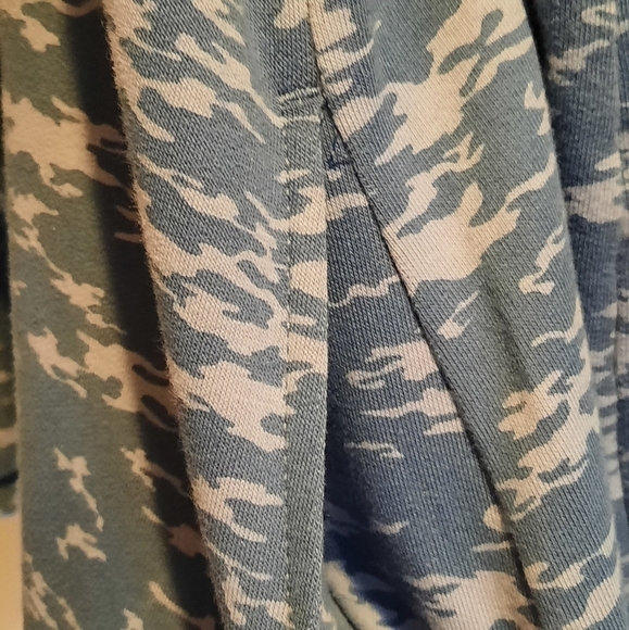 LOGO by Lori Goldstein Camo Blazer Size 2X Blue One Button‎ Stretch Pockets - Picture 6 of 12